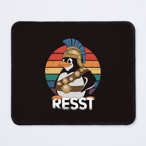 Item preview, Funny Penguin Resist - Penguins Protest Against Tariffs designed and sold by MAKOPOKOShop.