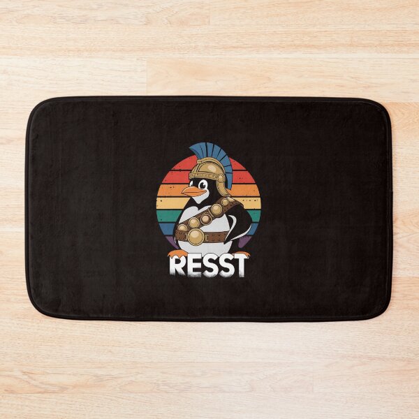 Item preview, Funny Penguin Resist - Penguins Protest Against Tariffs designed and sold by MAKOPOKOShop.