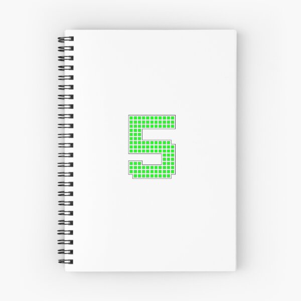Item preview, Number 5 - Green Pixel Block Character designed and sold by PixelGlyphs.