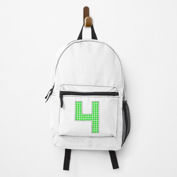 Item preview, Number 4 - Green Pixel Block Character designed and sold by PixelGlyphs.