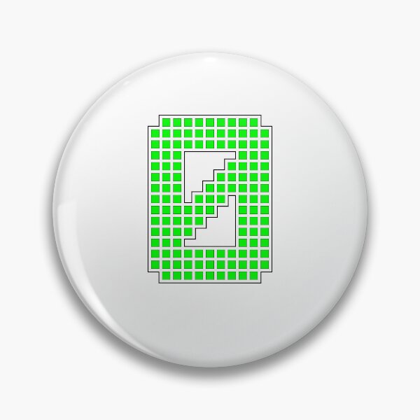 Artikelvorschau, Nummer 0 - Grüner Pixelblock-Charakter entworfen und verkauft von PixelGlyphs.
