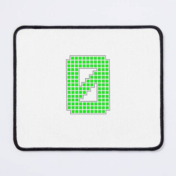 Item preview, Number 0 - Green Pixel Block Character designed and sold by PixelGlyphs.