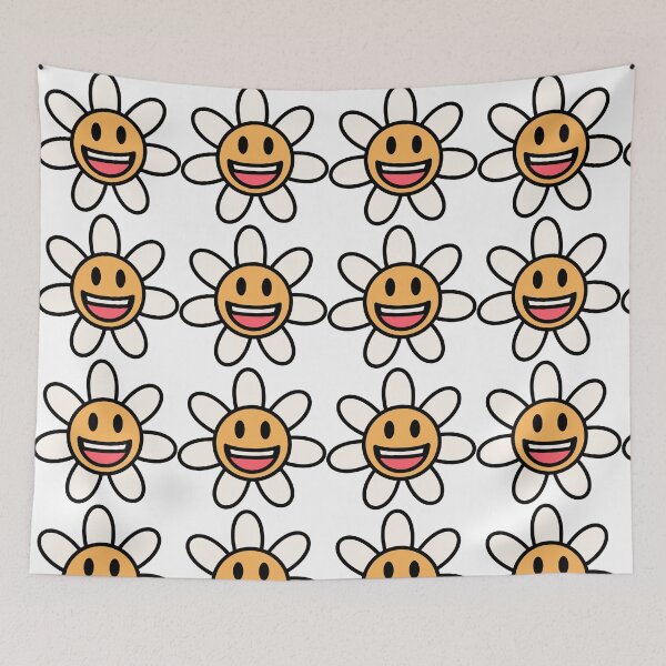 Item preview, Flower Floral Daisy grinning Smiling Smiley Emoji  designed and sold by EmeraldeaArt.