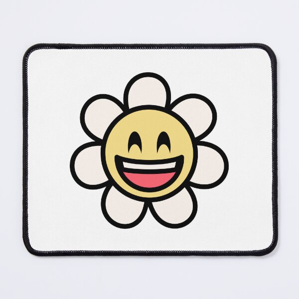 Item preview, Flower Floral Daisy grinning Smiling Eyes Smiley Emoji designed and sold by EmeraldeaArt.