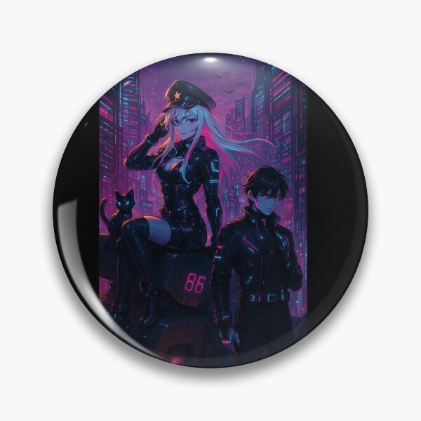 Item preview, Shin & Lena - Eighty Six Cyberpunk designed and sold by donnalas.