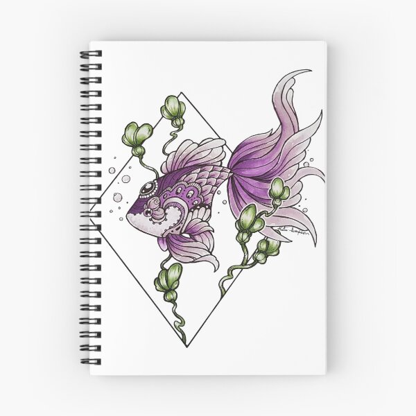 Item preview, Purple Tattoo Fish designed and sold by Redhead-K.