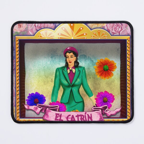 Item preview, La Dama – Lotería-Style Nicho Retablo Art Print designed and sold by bombpop13.