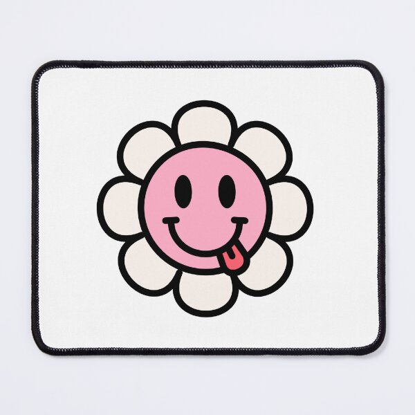 Item preview, Flower Floral Daisy pink Face with Tongue Emoji Smiley - Face Savoring Food Smiley Emoji designed and sold by EmeraldeaArt.