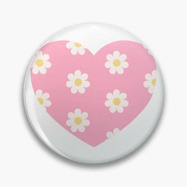 Item preview, Daisy pink heart designed and sold by EmeraldeaArt.