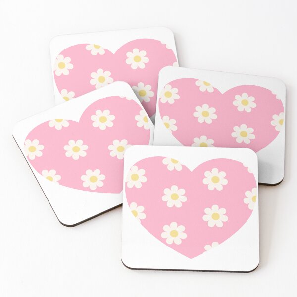 Item preview, Daisy pink heart designed and sold by EmeraldeaArt.