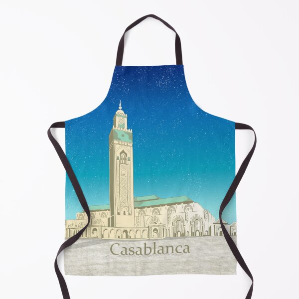 Item preview, Morocco Casablanca tavel poster Hassan II Mosque designed and sold by ekpatterns.