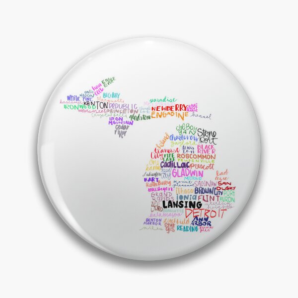 Item preview, Handwritten Michigan Cities designed and sold by MomsMB.