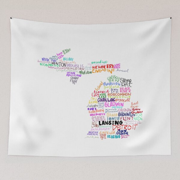 Item preview, Handwritten Michigan Cities designed and sold by MomsMB.