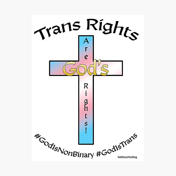 Item preview, Trans Rights are God's Rights designed and sold by WeDanceWeSing.