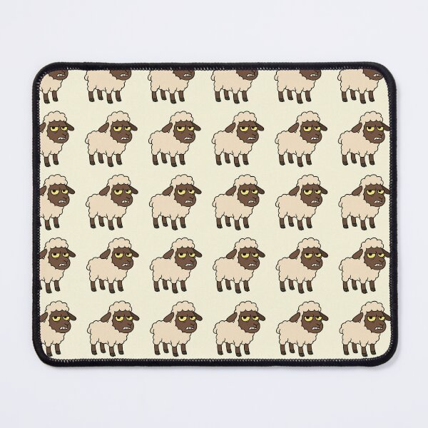 Item preview, Grumpy Cartoon Sheep | Funny Angry Lamb Illustration designed and sold by marketkmarket.