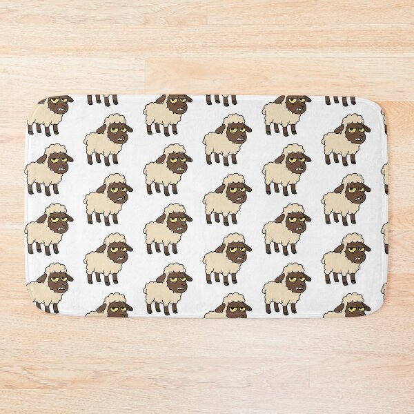 Item preview, Grumpy Cartoon Sheep | Funny Angry Lamb Illustration designed and sold by marketkmarket.