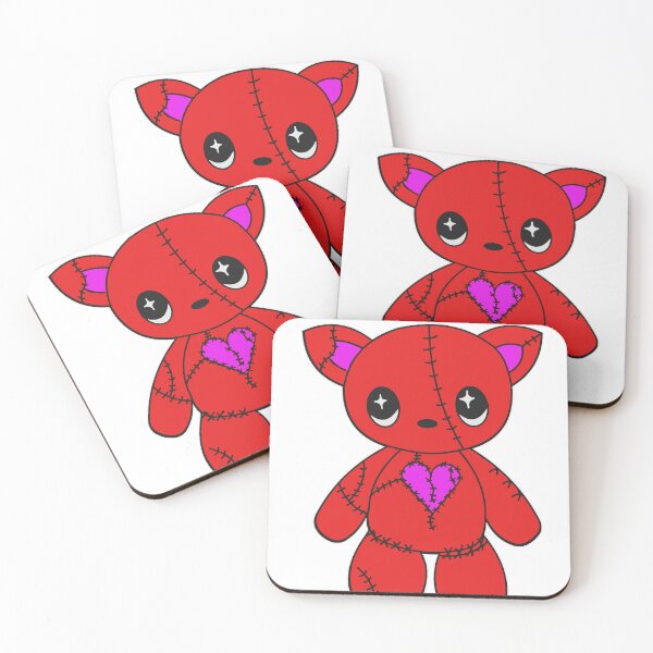 Item preview, Stitched Plushy Cat - Red designed and sold by Salem's Circle.