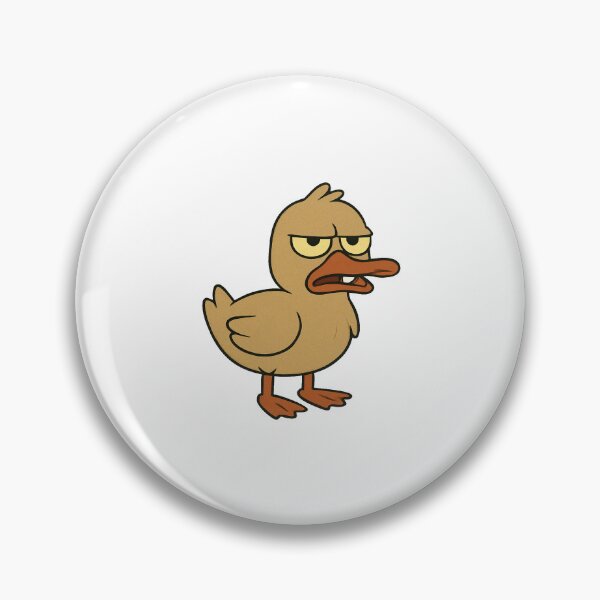 Item preview, Grumpy Cartoon Duck | Funny Angry Duckling Illustration designed and sold by marketkmarket.