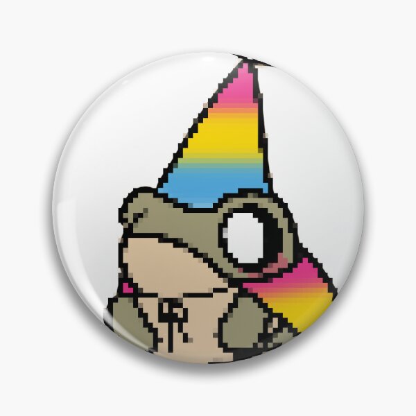 Item preview, Pansexual Pride Flag Pixel Frog Wizard designed and sold by gorgeouslyme.