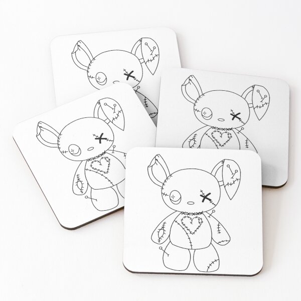 Item preview, Stitched Plushy Bunny - Line Art designed and sold by Salem's Circle.