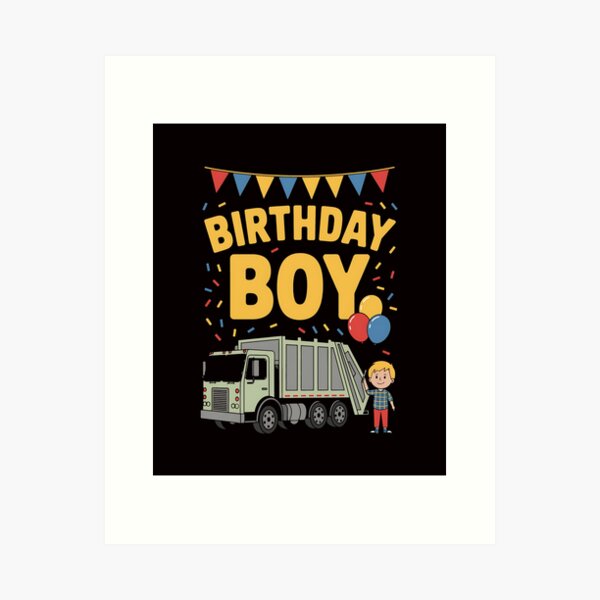 Item preview, Garbage Truck Birthday Boy Recycling Trash Family designed and sold by BoriZ999.