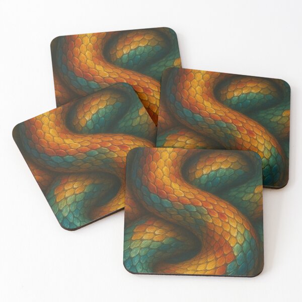 Item preview, Serpent Spectrum – Vibrant Snake Skin Texture designed and sold by Majd-makansi.