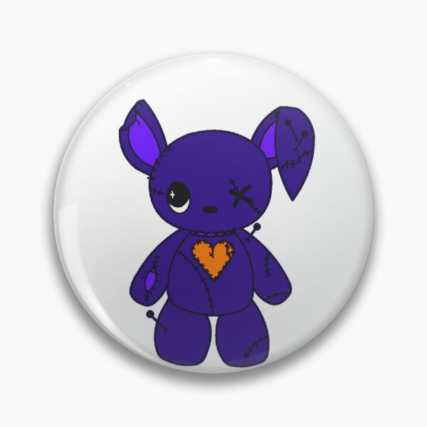 Item preview, Stitched Plushy Bunny - Dark Blue & Orange designed and sold by Salem's Circle.