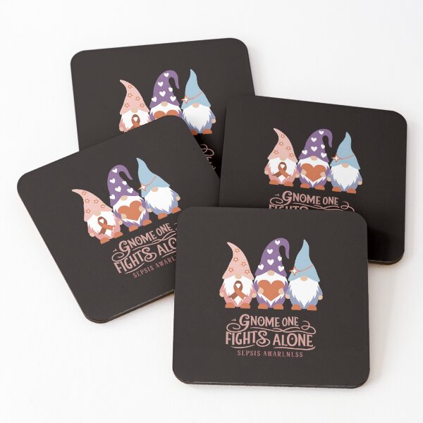 Item preview, Gnome One Fights Alone Sepsis Awareness designed and sold by MAKOPOKOShop.