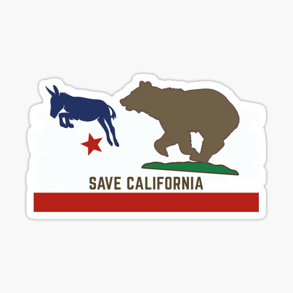 Save California Vote Republican Sticker