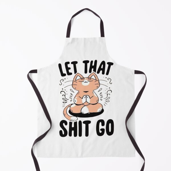 Item preview, Let That Shit Go - Funny Cat Yoga designed and sold by Vicky021.