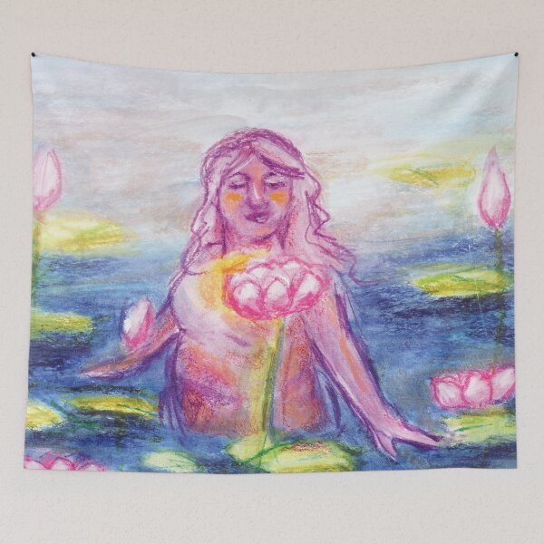 Item preview, Woman of Lotus Lake 30 designed and sold by umasharda.