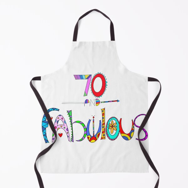 Item preview, 70 and Fabulous Colorful Birthday Doodle Saying designed and sold by zanydoodles.