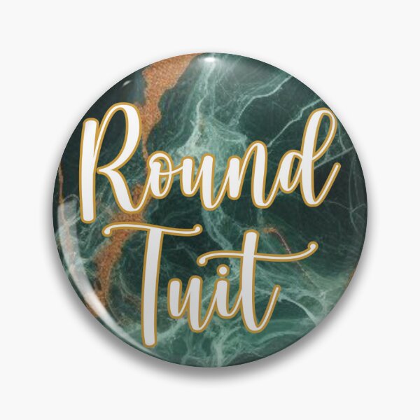 Item preview, Emerald Green White Gold Marble Round Tuit - Get A Round Tuit designed and sold by imajine.
