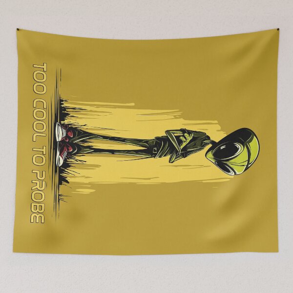 Item preview, Too Cool To Probe – Retro Chill Alien Design designed and sold by SteadyRolling.