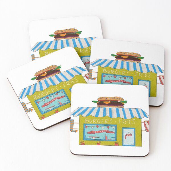 Item preview, Burger joint cottagecore hand illusrrtion designed and sold by WildSalmonCraft.