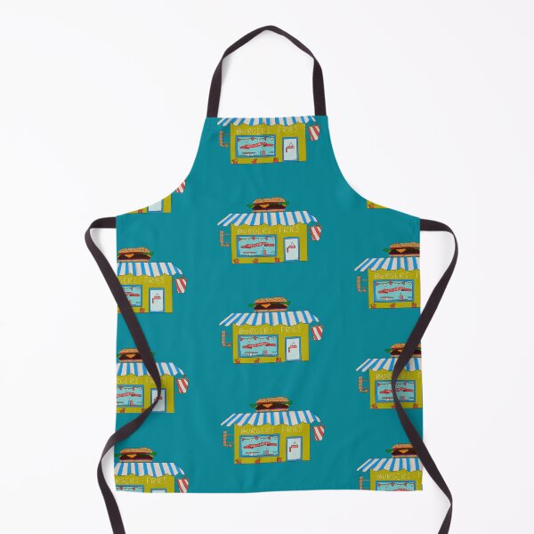 Item preview, Burger joint cottagecore hand illusrrtion designed and sold by WildSalmonCraft.