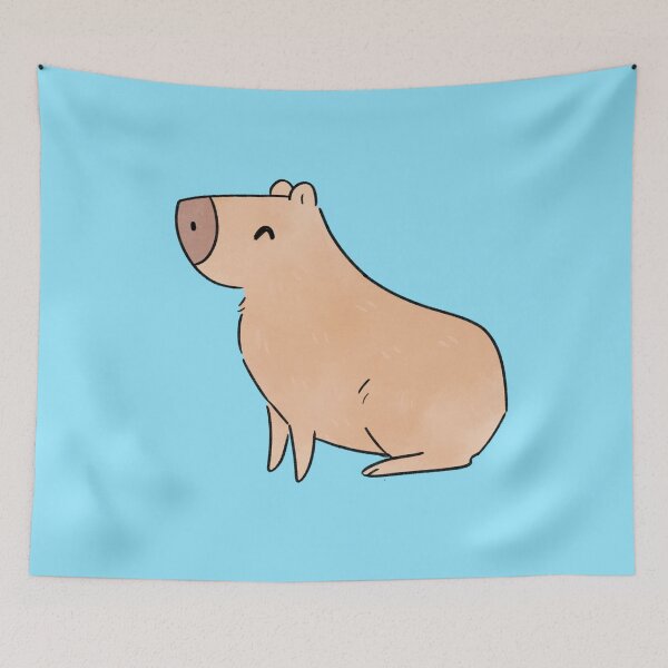 Item preview, Cute Capybara  designed and sold by ManonDeLArt.