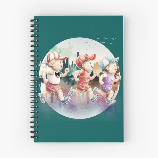 Item preview, Happy Boys Running Together in Bright City designed and sold by ChenEngEng.