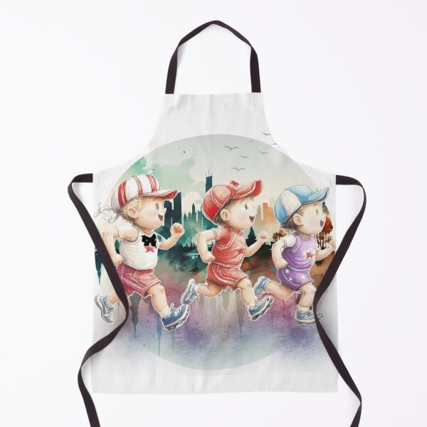 Item preview, Happy Boys Running Together in Bright City designed and sold by ChenEngEng.