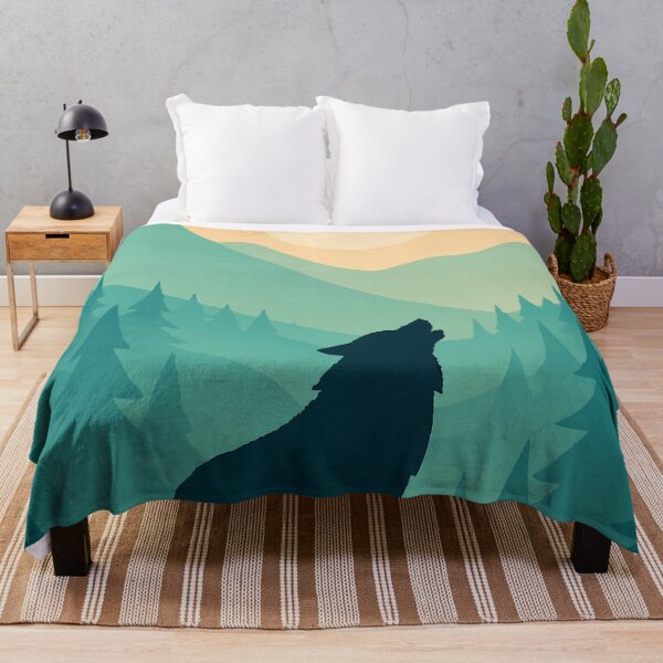 Item preview, Howl of the Wild: Sunset Over the Pines designed and sold by AbstractAnom.