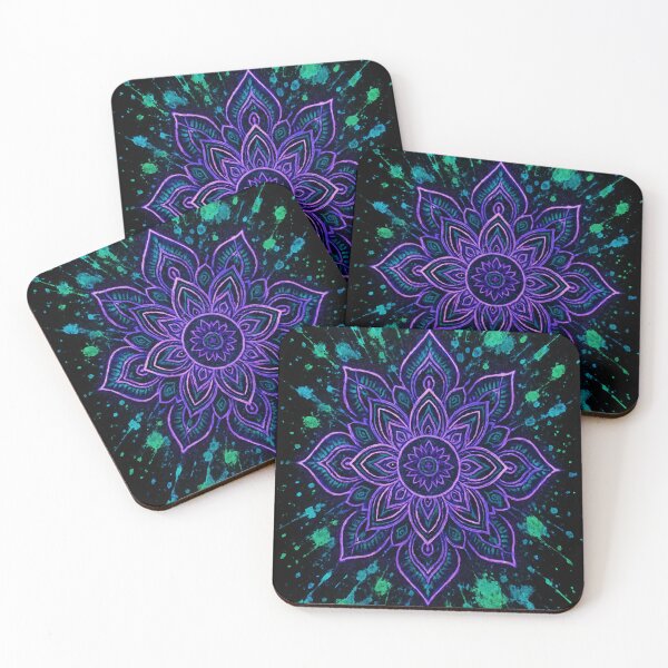 Item preview, Cosmic Bloom: Neon Mandala Awakening designed and sold by AbstractAnom.