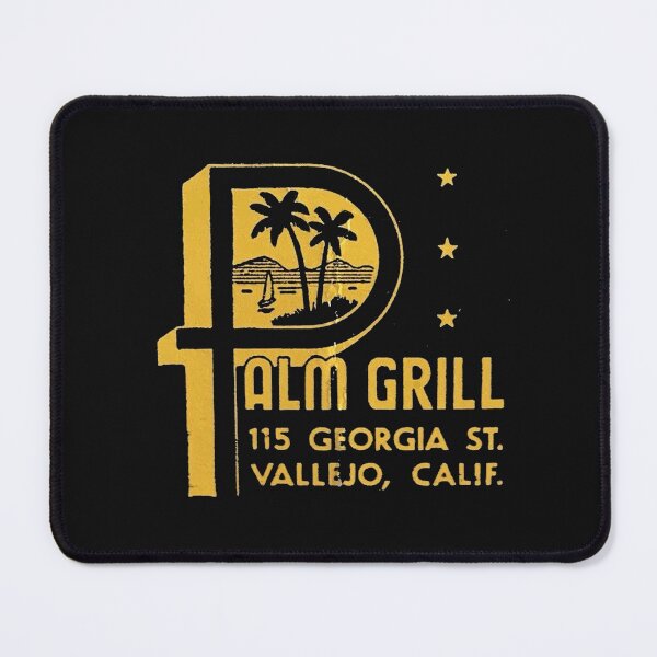 Aperçu de l'œuvre Vintage Palm Grill - Vallejo, California créée et vendue par QuayTradingCo.