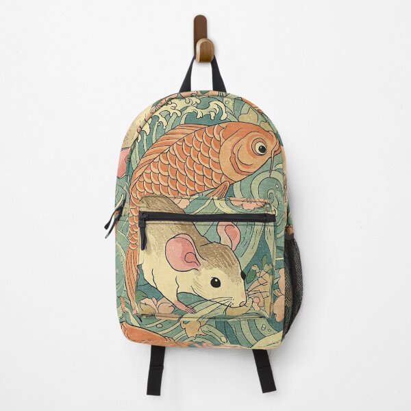 Item preview, Ukiyo-e Fish and Mice designed and sold by StitchNRebl.