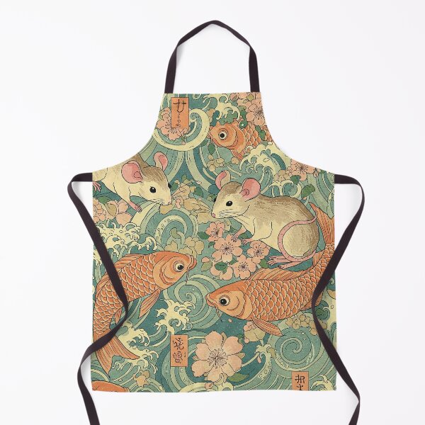 Item preview, Ukiyo-e Fish and Mice designed and sold by StitchNRebl.