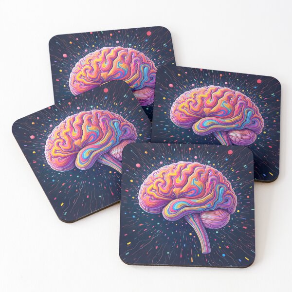 Item preview, Brain Color Burst  designed and sold by LemonheadLaurasArt.