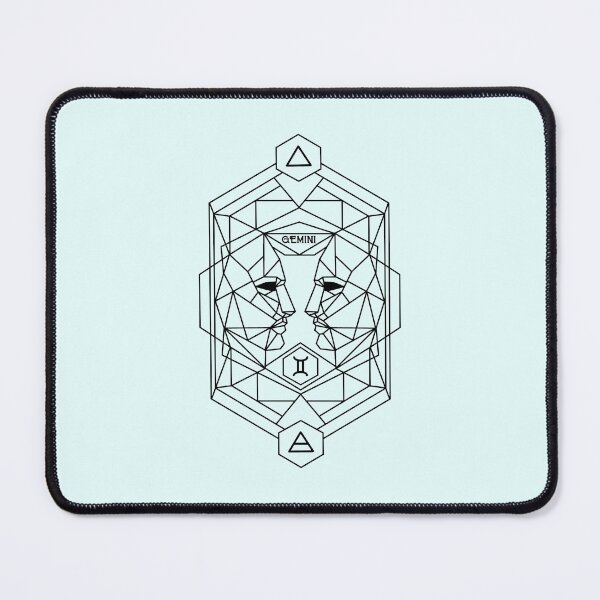 Item preview, Black white Vintage geomatric line zodiac gemini designed and sold by Atherisink.