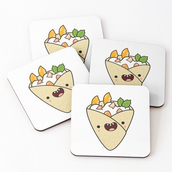 Item preview, Kawaii Peaches and Cream Crepe designed and sold by kawaiilife.