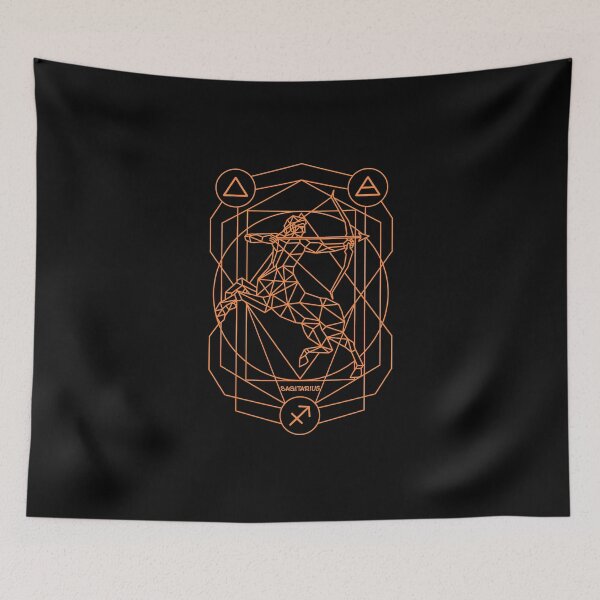 Item preview, Vintage geomatric line zodiac sagitarius designed and sold by Atherisink.