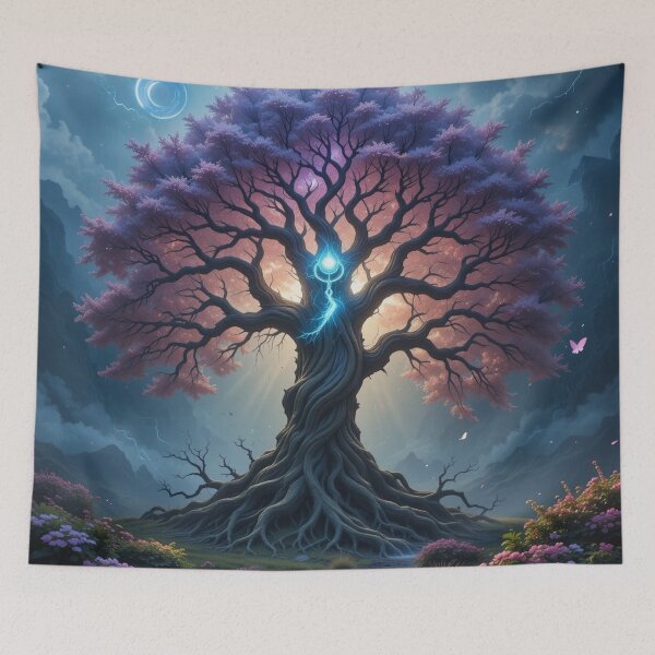 Item preview, majestic tree with purple and pink leaves designed and sold by InezPhotography.