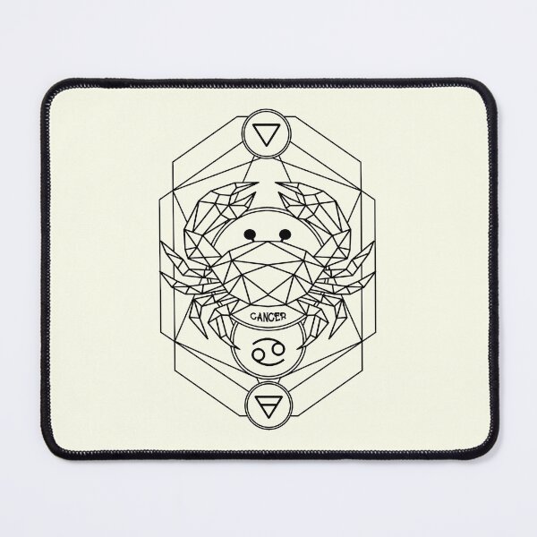Item preview, Vintage geomatric line zodiac cancer black white designed and sold by Atherisink.